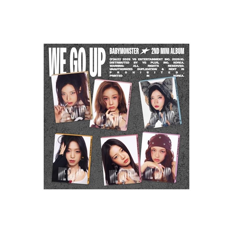 BABYMONSTER 2nd MINI ALBUM [WE GO UP] PATTERN Ver. （韓国盤）【正規輸入盤】