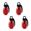Tabanzhe Valve Stem Caps-4PCS Metal Grenade Tyre Valve Caps Dust
