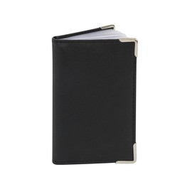 Credit Card Case, Credit Card Holder, Credit Card Holder, Thin with RFID Protection, ID Folder Flat with RFID Film, LEAS in Real Leather, Black, black, Minimalist