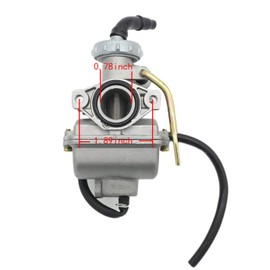PZ20 Carburetor and Thumb Throttle Cable Accelerator Handle Assembly Compatible with TaoTao NST SunL Kazuma Baja 50cc 70cc 90cc 110cc 125cc ATV 4 Wheeler Go Kart Dirt Bike Carb with Air Fuel Filter