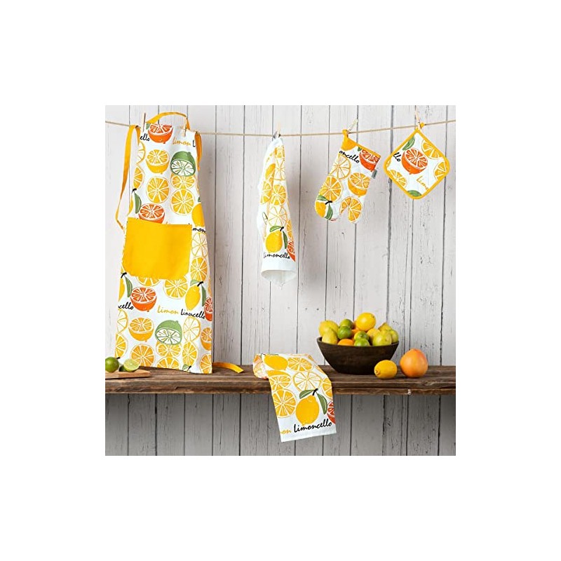Kracht Kitchen Textiles Limoncello Terry Pot Holder 22 x 22