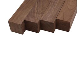 Walnut Turning Blank Squares  - 2.5" x 2.5" (4 Pcs) - Size: 2.5" x 2.5" x 12"