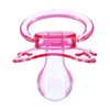 Landofgenie Large Shield Adult Size Pacifiers Set Moon Shape Transparent