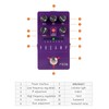 Guitar Effect Pedal Metal Purple 1/4in Interface Parameters Savable Single