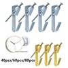 MINGZE 25 Pack Picture Hanger Hooks with Nails, Supports up