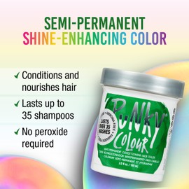 Punky Apple Green Semi Permanent Conditioning Hair Color, 3.5oz