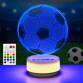 SHINECLOUD Classic Football Night Light Table Mood Lamp,Football Gifts, Entity Key/Timer/Remote Control/Dimmable,Christmas Gifts/Birthday Gifts Toys for Boys/Men