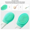 Electric Body Scrubber Brush 3 Speed Vibration Green Waterproof Long