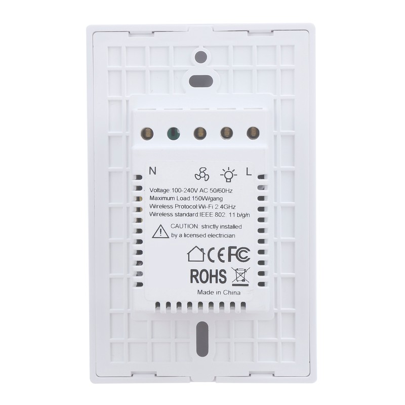 Smart WiFi Air Fan Lamp Touch Switch Voice Control Compatible