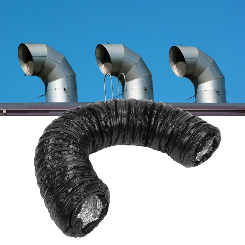 Flexible Vent Ducting 1m Thermal Low Noise Ventilation Hose for
