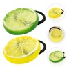 Ipetboom 10Pcs Cute Lemon Slice Elastic Hair Ties for Hair