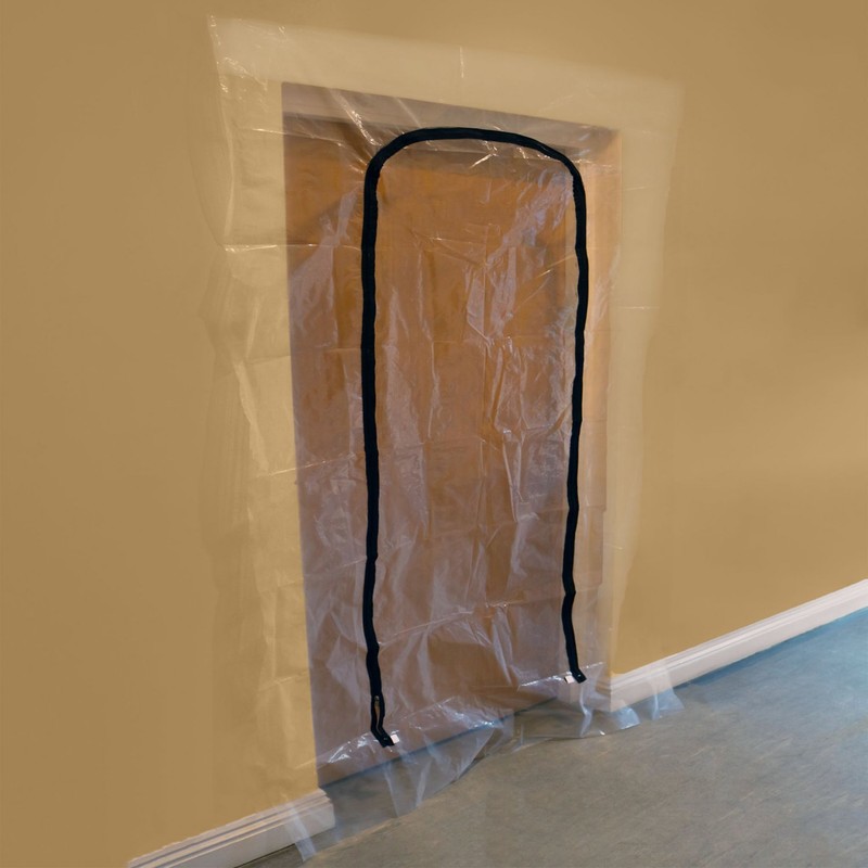 Oypla Heavy Duty Reusable Zip Door Dust Barrier Guard Protection