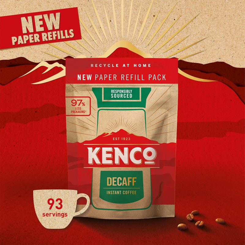Kenco Decaff Instant Coffee Refill 150G x 5 (750g Total)