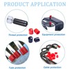 TA-VIGOR 200Pcs Rubber End Caps, 4mm ID Round Flexible Screw