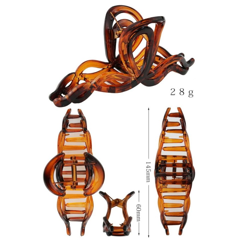 KOEIDO Hair Claw Extra Large 5.7 inches (145 mm) Double