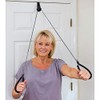 Over The Door Upper Body Resistance Pulley System Exerciser