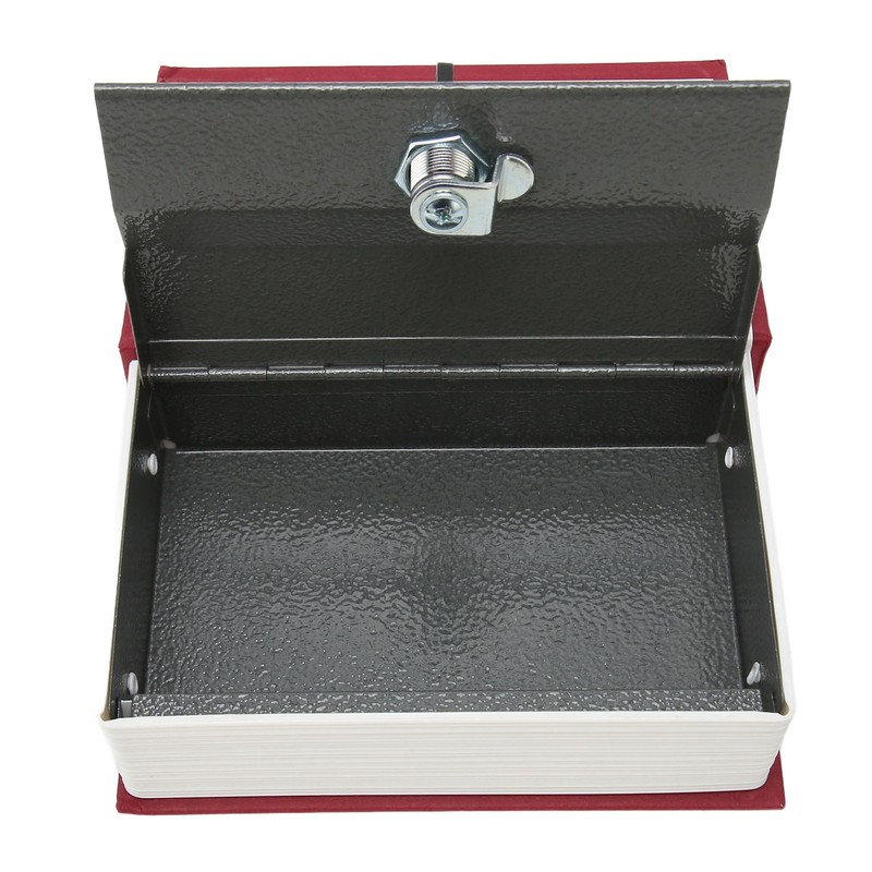 Book Safe Storage Box with Keys Stainless Steel Secret Hidden