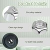 Biaungdo Black Shower Knob Replacement Set of 2, Bathtub Faucet
