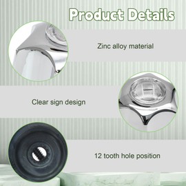 Biaungdo Black Shower Knob Replacement Set of 2, Bathtub Faucet Handles Include Hot and Cold Shower Knob for Remodeling Trim