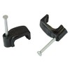 ZZV44186 Flat Cable Clip Black 4mm (Pack of 100)