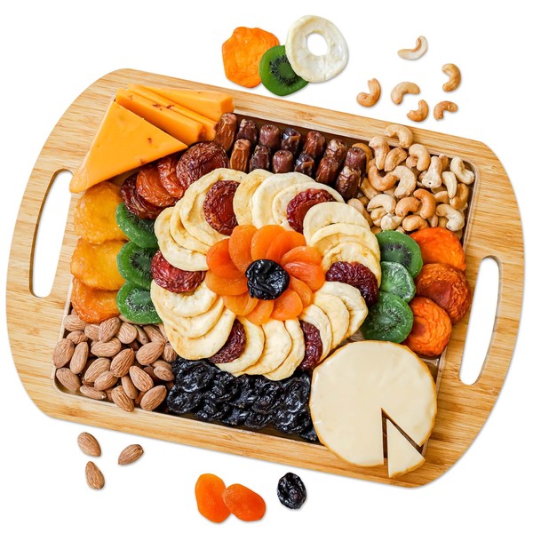 Cheese and Snack Charcuterie Board | Gift Basket for Host, Hostess, Party Platter, Savory Assortment Tray | Bonnie and Pop