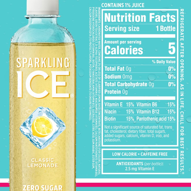 Sparkling Ice Blue Variety Pack, Zero Sugar Sparkling Water, with