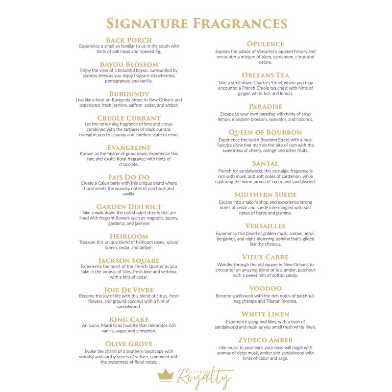 Bourbon Royalty Classic Damask Pattern Small 3 Ounce Stone/Wax Scented