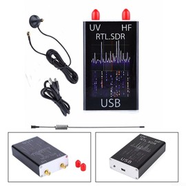 USB Tuner Receiver 100KHz - 1.7GHz Full HF RTL-SDR USB Tuner Receiver R820T + 8232 Ham with Whip Antenna