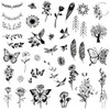 Mini Nature Temporary Tattoos - Realistic Long Lasting Waterproof Tiny