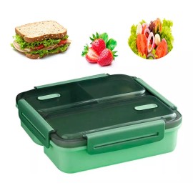 OEM Lonchera Hermetica 1.5 Lt Lunch Box Escuela Kawaii Cubiertos