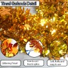 Thanksgiving Tinsel Garland - 66 Ft Shiny Metallic Tree Fall