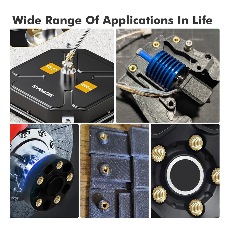 VIBINHO Threaded Inserts Soldering Tips Set, 130 Pieces Melting Thread,