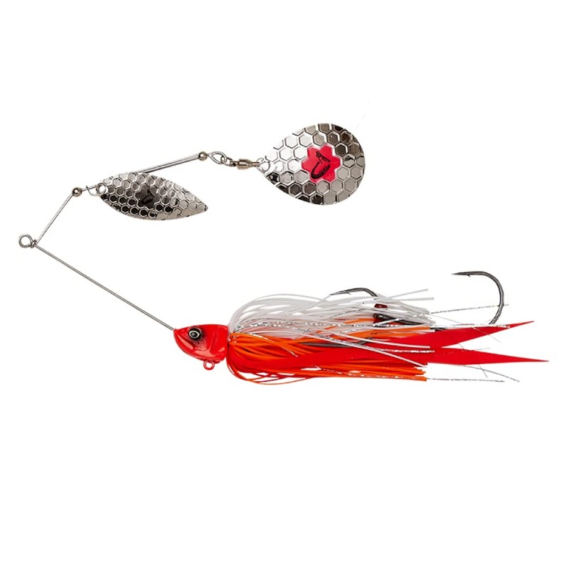 Savage Gear Da'Bush Spinnerbait (White/Silver, 16 cm, 32 g Sinking)