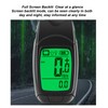 Bike Computer IP64 Waterproof Large LCD Backlit Display Cycling Speedometer