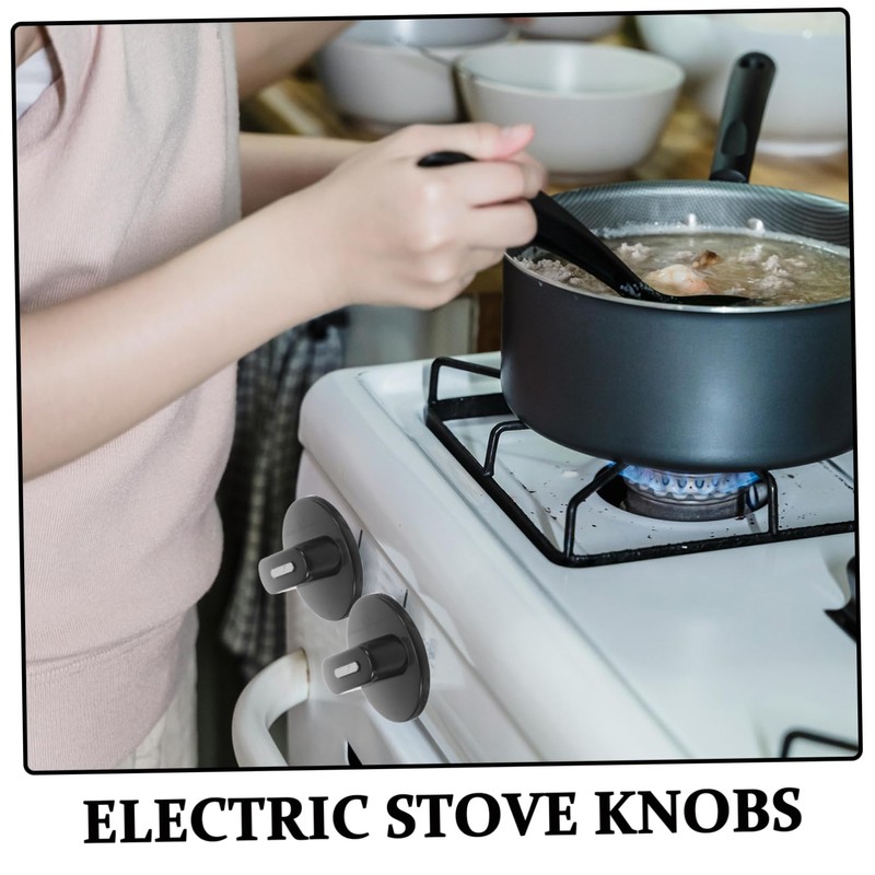 FUNOMOCYA 4pcs Universal Oven Knobs Replacement Plastic Control Knobs for