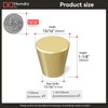 homdiy 10 Pack Gold Knobs Brushed Brass Cabinet Knobs Small