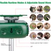 JNKNT Cat Repellent Outdoor,Solar Pest Animal Repellent,Bird Deterring Devices Solar