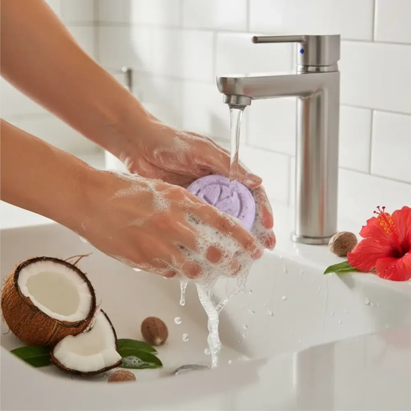 Shampoo Solido Orgánico Vegano, No Parabenos Siliconas O Lss