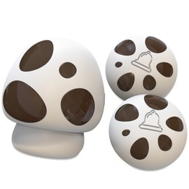 HTZSAFE Wireless Doorbell, Loud Enough 5 Volume Levels, 35 Chimes, 1300FT Range Coverage, LED Flash,Portable Plug-in Receiver, 1 Receiver + 2 Transmitters