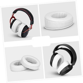 FELTECHELECTR 2pcs Pu Leather Ear Pad and Headband Cover Replacement for Headphones Soft Sponge Cushion for Enhanced Comfort and Sound Quality