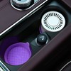 Couslcd 4 Pack Car Cup Coasters, Silicone Insert Recessed Car