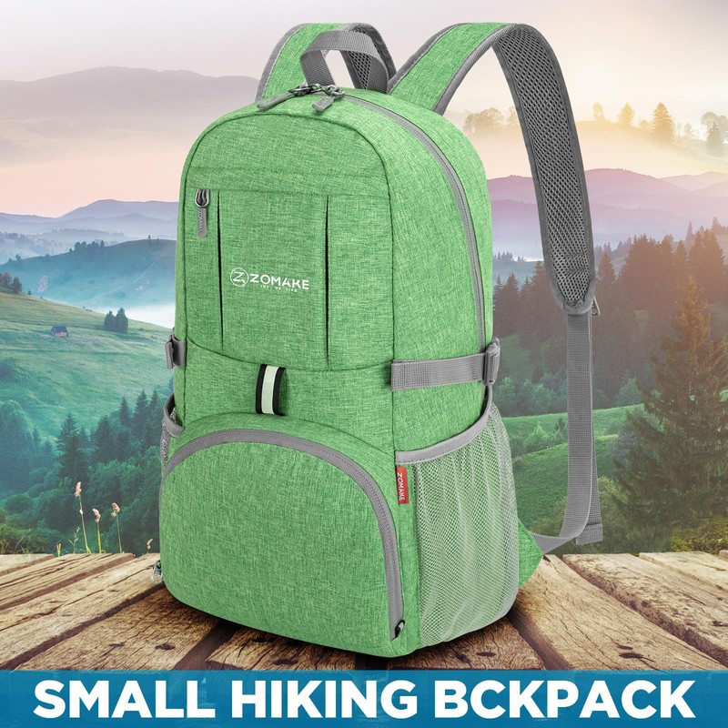 ZOMAKE 25L Foldable Backpack - Lightweight Folding Backpacks Packable Hiking