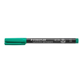 Staedtler Lumocolor 313-5 - marcador universal (punta de fieltro, 0,4 mm), color verde