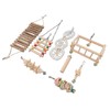 8pcs Parrot Chewing Toy Shredding Foraging Toys Climbing Ladder Cage
