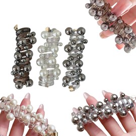 6PCS Hair Ties For Women Spiral Hair Ties Coil，Braided Telephone Scrunchies Ballpoint Spiral Stretchy Ponytail Holders，Elegant Braids Scrunchies Women Vintage Daily Phone Cord Hair Ties