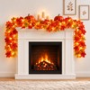 Guirnalda de Otoño con Luces Cálidas, 1.75 m, Hojas de