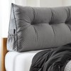 DormCo Rainha - Lounger Tufted College Headboard - Gray
