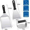 3 PCS Barbecue Smash Burger Set, Stainless Steel Burger Press,