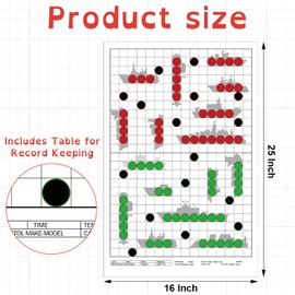 Datanly 50 Sheets Battle Target Bulk 16x25 Inch Paper Targets for Shooting Practice Target Shooting Range Accessories Paper Target Highly Visible and Bright Game Targets for Range or Outdoor