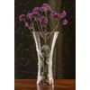 DIAMANTE 'Dragonfly' Vase - Hand Cut Floral Wildlife Pattern Trumpet